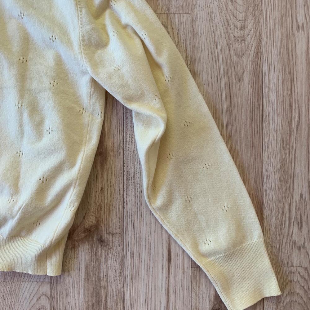 Super Cute Creamsicle Yellow Cardigan - Picture 2 of 10